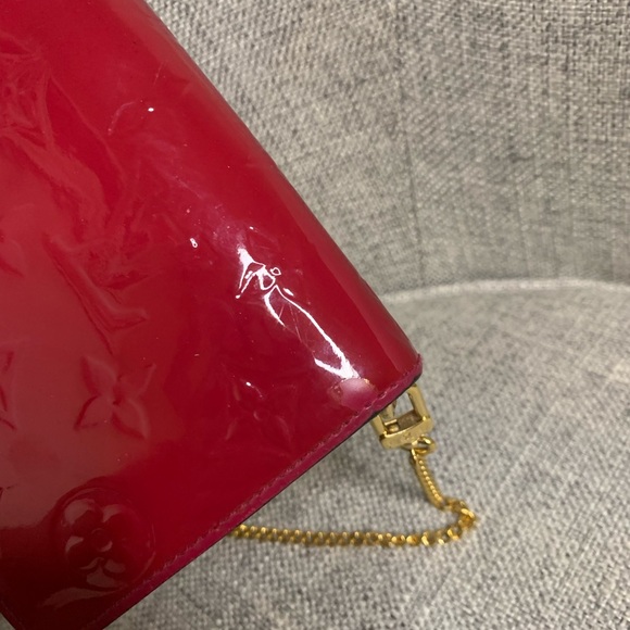 Louis Vuitton Monogram Vernis Portofeuille Sarah Wallet on Chain Pink - Picture 10 of 17